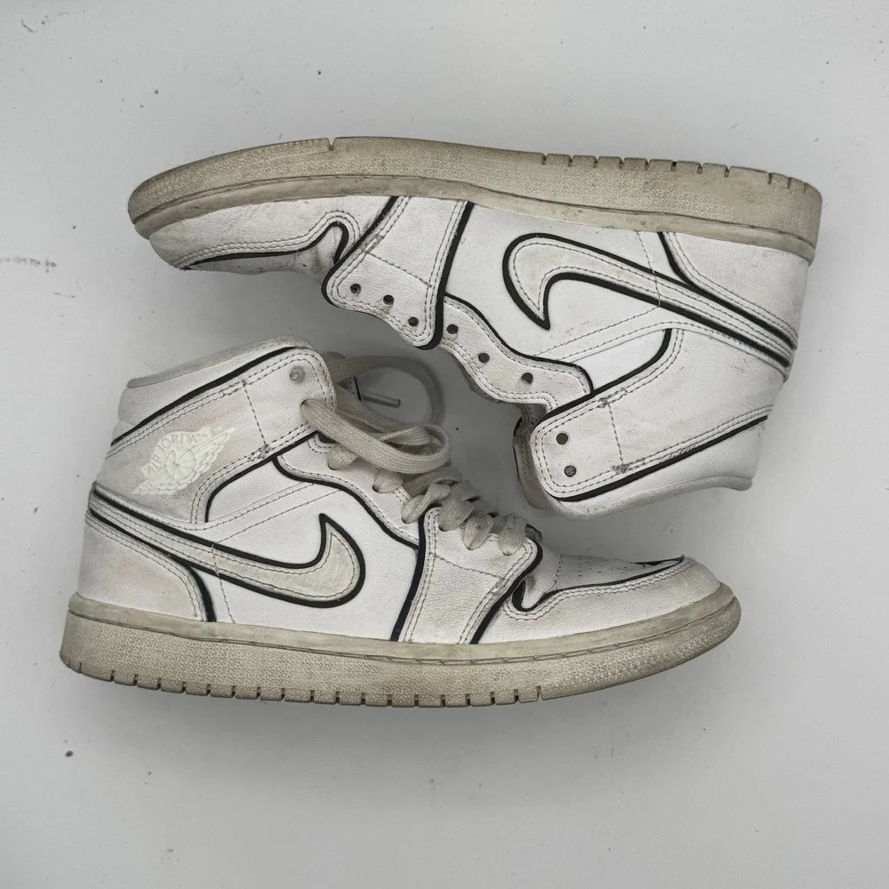 Air Jordan 1 Mid Shoes Mens Size‎ 7 Retro CK6587-100 2019 Nike Basketball